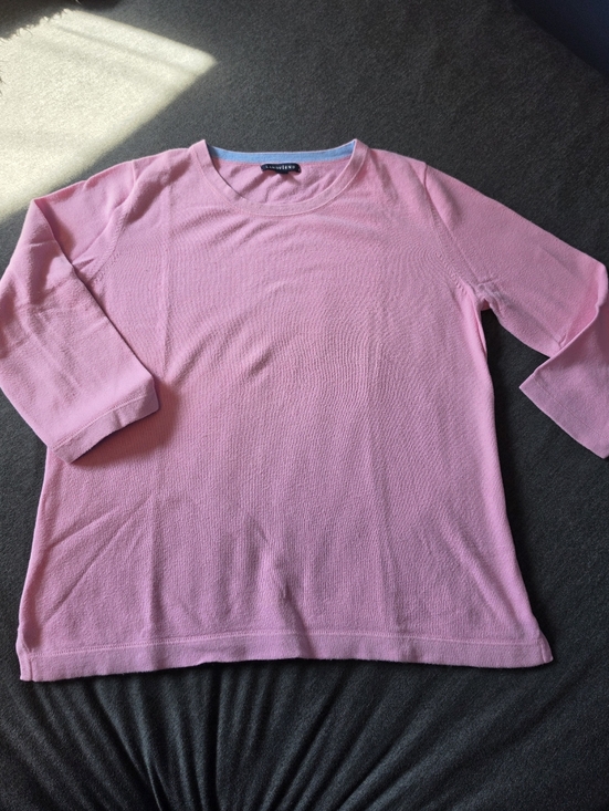 Lands' End Sweaters - Pink Cashmere Blend Crewneck 3/4 Sleeve Lands' End Sweater